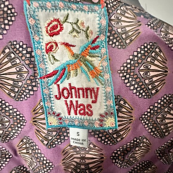 New Johnny Was Vintage Signature Reversible Silk Kimono - Picture 9 of 9